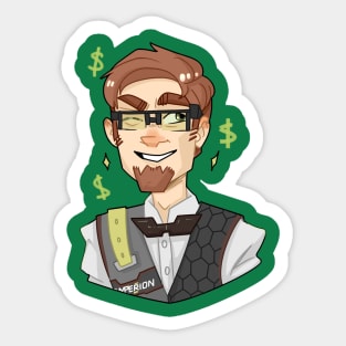 TFTBL Vaughn from Tales from the Borderlands Sticker